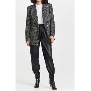 MOTHER Twisty Tie Bounce Hover Pants Vegan Leather Size 26 New NWT